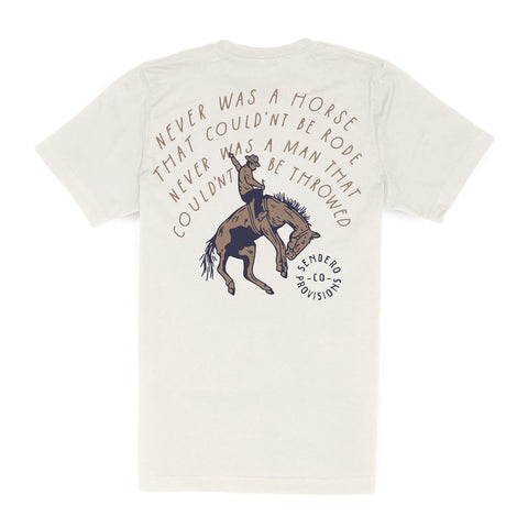 Never Was a Horse T-Shirt- Vintage White