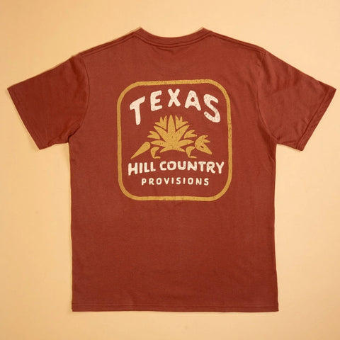 Hill Country Dillo T-Shirt- Brick Red