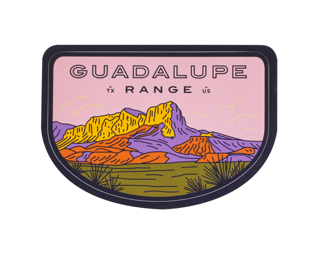 Guadalupe Range Sticker