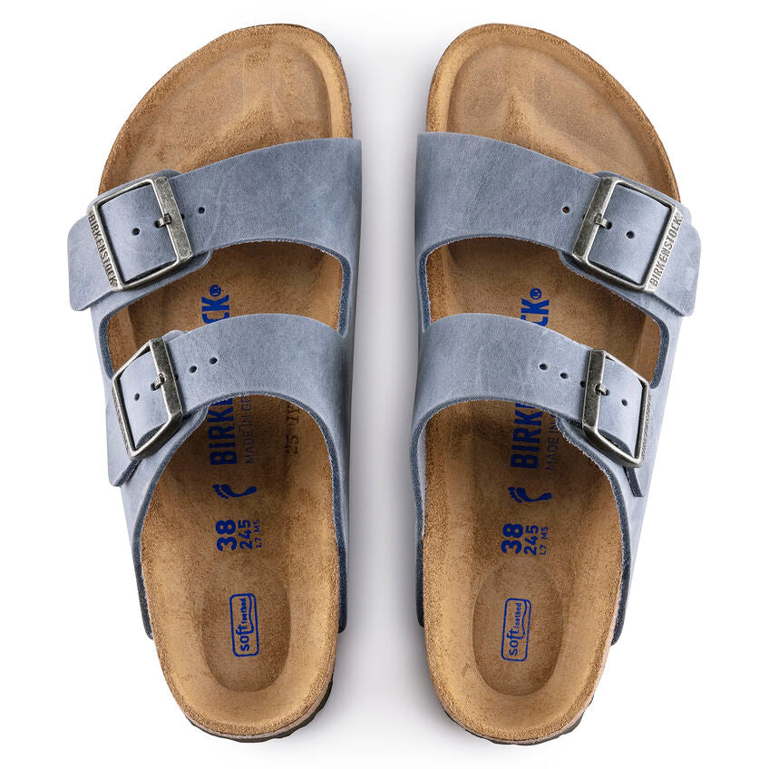 Birkenstock arizona on sale blue oiled leather