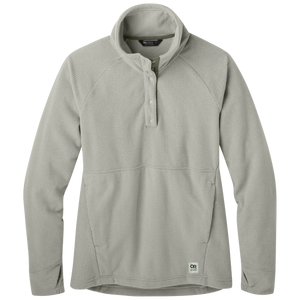 W Trail Mix Snap Pullover- Sand