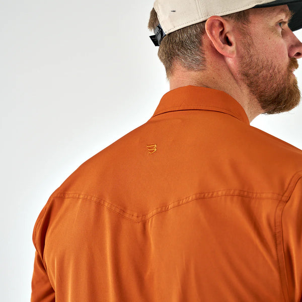 Performance Western Shirt- Orange