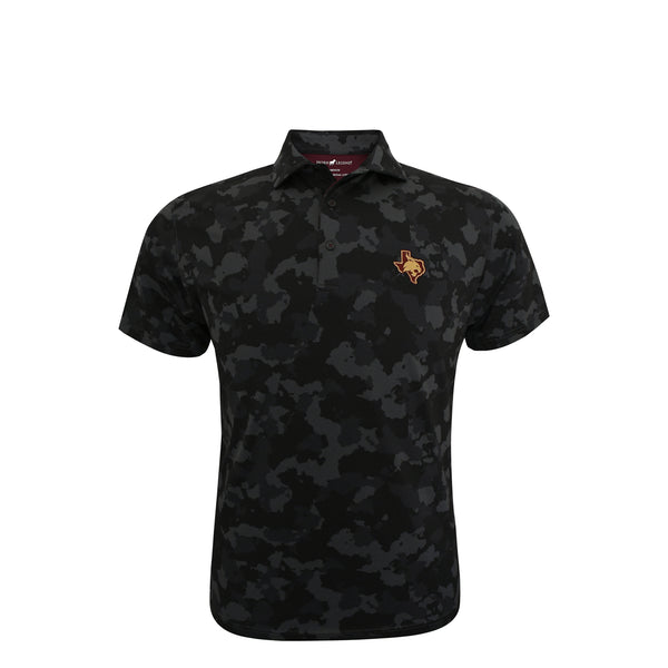TXST Camo Polo- Black