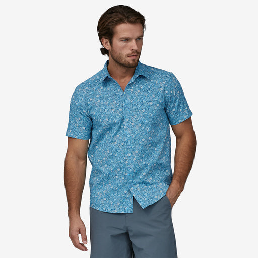 M Go To Shirt- Block Party: Lago Blue