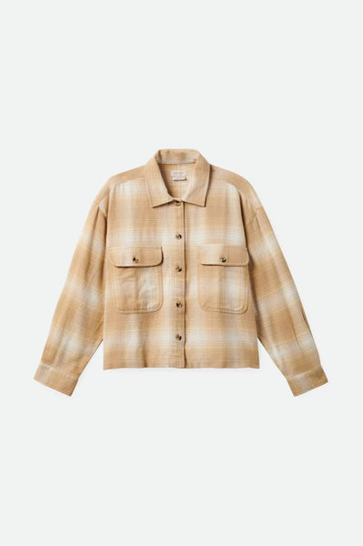 W Bowery L/S Flannel - Sesame/Off White