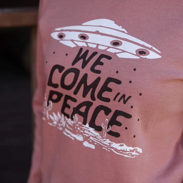 W We Come In Peace Sweatshirt