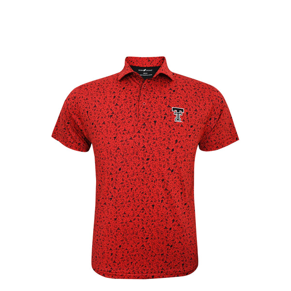 Texas Tech Football Print Polo