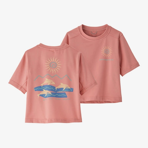 Baby Capilene Silkweight T-Shirt- Planet Pod: Sunfade Pink