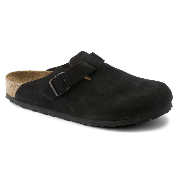 Boston Soft Footbed- Black Suede