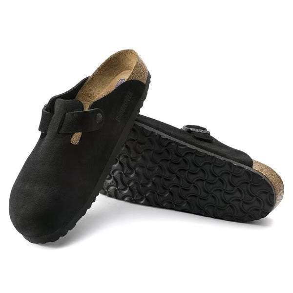 Boston Soft Footbed- Black Suede