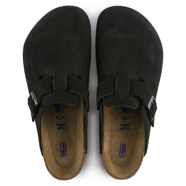 Boston Soft Footbed- Black Suede