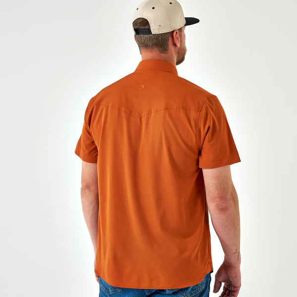 Performance Western Shirt- Orange