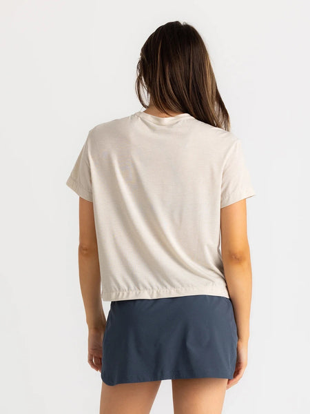 W Lightweight Elevate Tee- Heather Birch