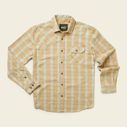 Harker's Flannel Shirt- Barrett Plaid: Faded Sun