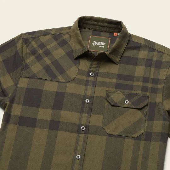Harker's Flannel Shirt- Mega Plaid: Dark Olive