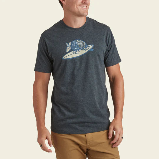 Surfin' Armadillo T-Shirt- Charcoal Heather