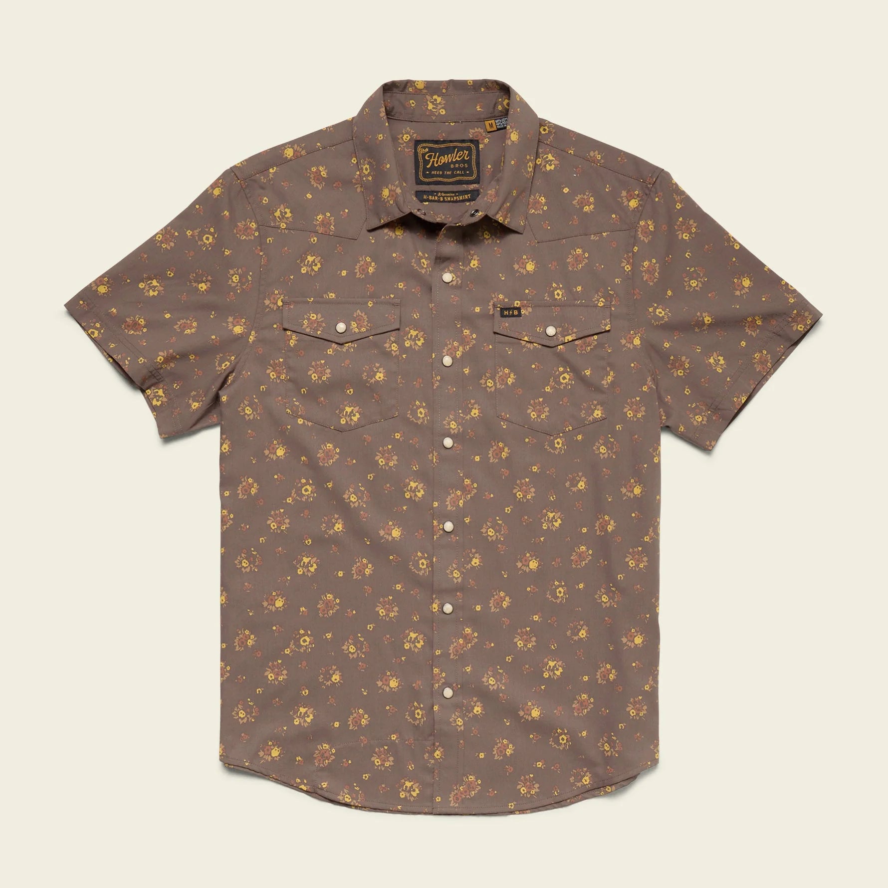 H Bar B Snapshirt- Bouquets: Morel