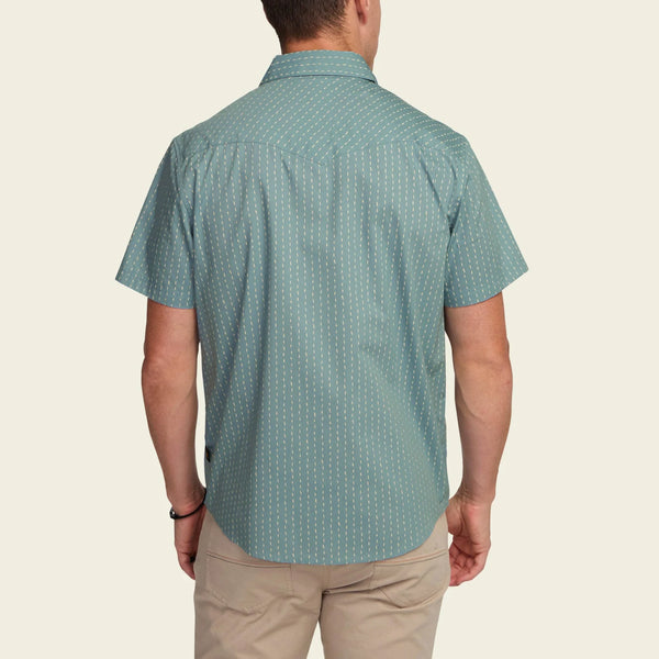 H Bar B Snapshirt- Power Lines: Smoke Blue