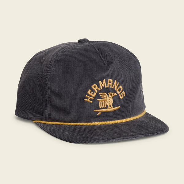 Unstructured Snapback - Surfbird: Charcoal Corduroy