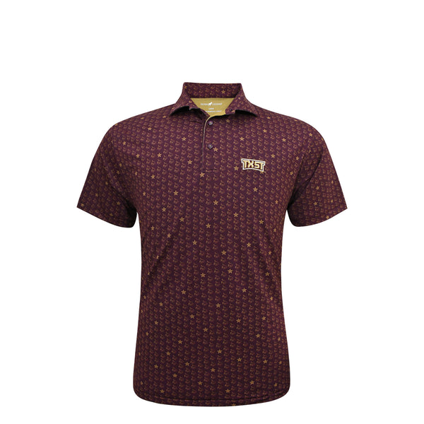 TXST Bobcat Polo- Maroon