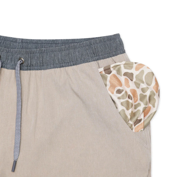 Athletic Shorts 5.5"- Heather Khaki