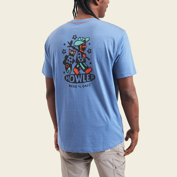 Travelin' Light Pocket T-Shirt- Blue Mirage