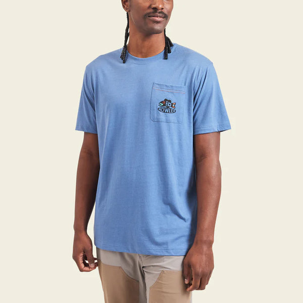 Travelin' Light Pocket T-Shirt- Blue Mirage
