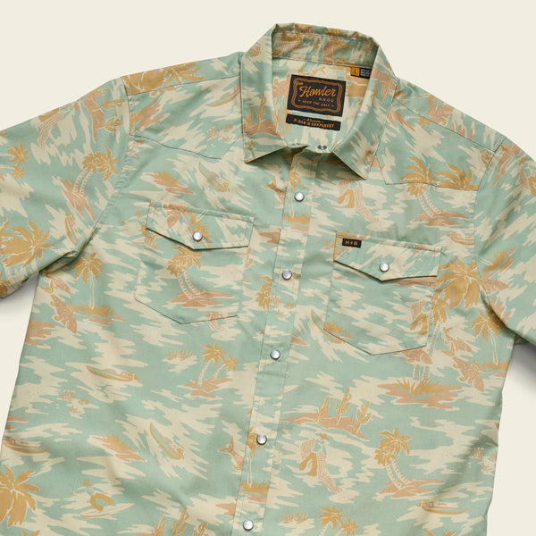 H Bar B Snapshirt- Dreamland: Seafoam