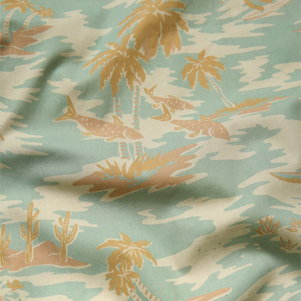 H Bar B Snapshirt- Dreamland: Seafoam
