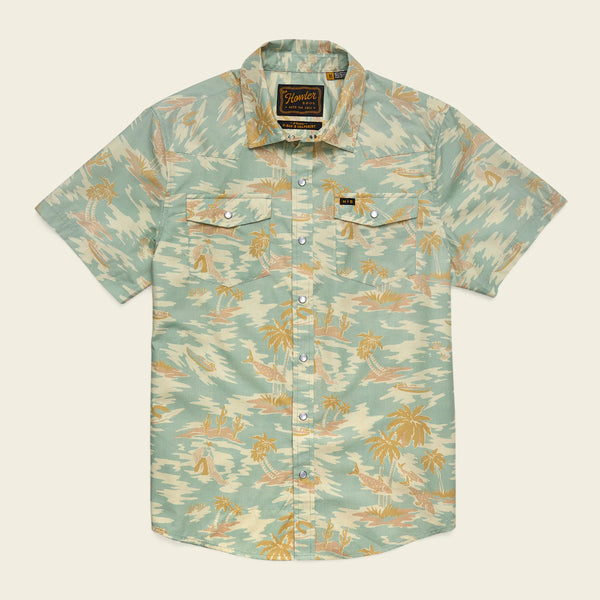 H Bar B Snapshirt- Dreamland: Seafoam