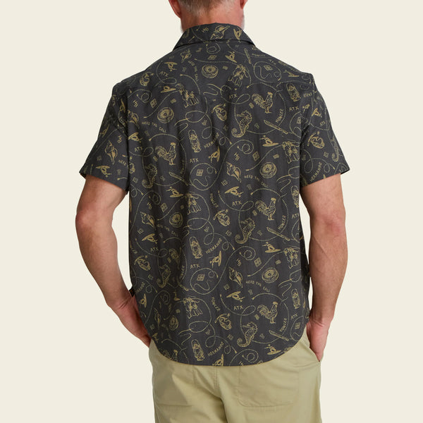 H Bar B Snapshirt- Sea Rodeo: Antique Black