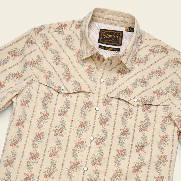 Open Country Tech Shirt- Grampa's Curtains: Natural