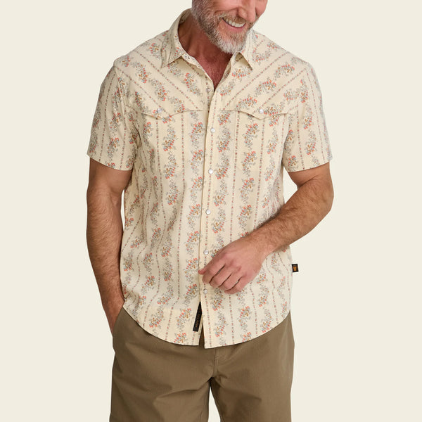 Open Country Tech Shirt- Grampa's Curtains: Natural