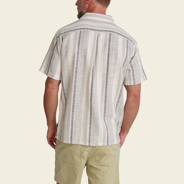 Shores Club Shirt- Old Bill Stripe: Limestone