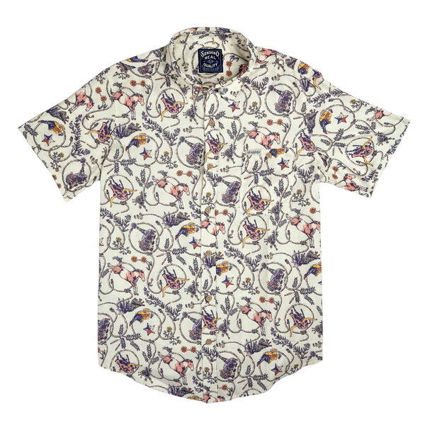 City Slickers SS-High Lonesome: Ivory/Navy