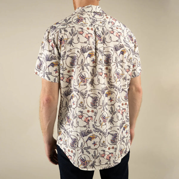 City Slickers SS-High Lonesome: Ivory/Navy