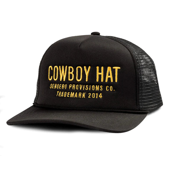 Cowboy Hat- Black/Gold