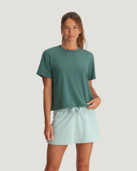 W Lightweight Elevate Tee- Sea Pine