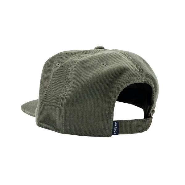 Poncho Corduroy Hat- Moss