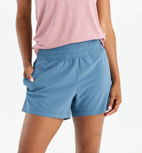 W Pull-On Breeze Short- Pacific Blue