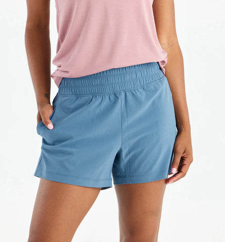W Pull-On Breeze Short- Pacific Blue
