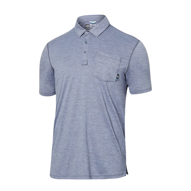 DropTemp All Day Cooling Polo- Shark Heather