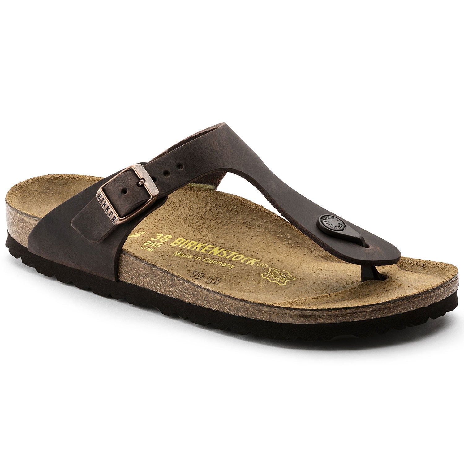 gizeh tobacco oiled leather BIRKENSTOCK GIZEH HABANA OILED LEATHER REGULAR 41 / HABANA gizeh tobacco oiled leather BIRKENSTOCK GIZEH HABANA OILED LEATHER REGULAR 41 / HABANA