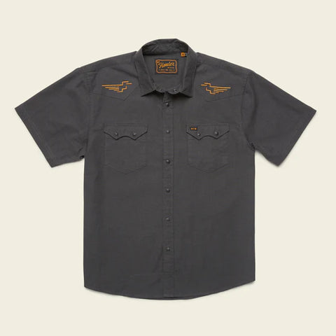 Crosscut Deluxe SS: Pictograph: Black Chambray