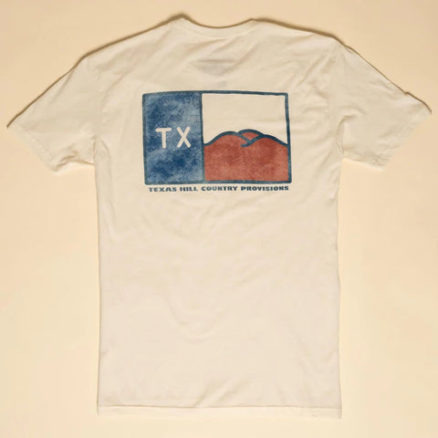 Hill Country Flag T-Shirt- Vintage White