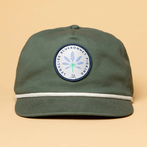 Legalize Bluebonnet Picking Hat- Fern