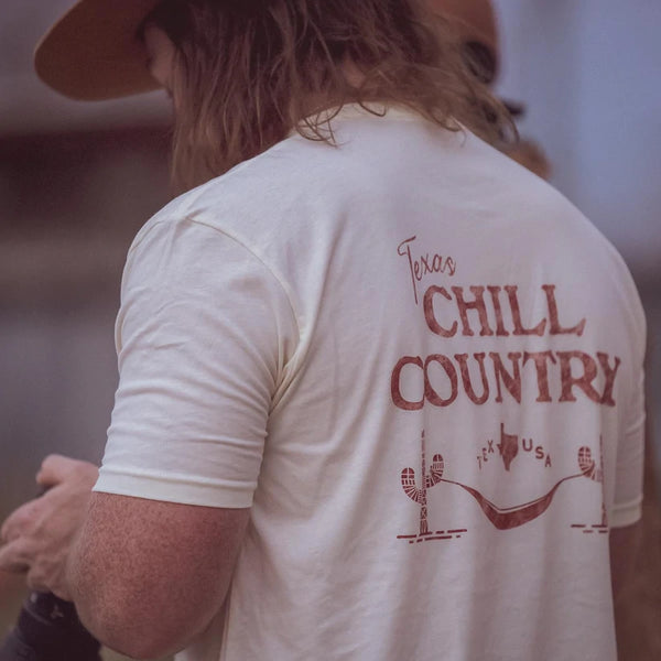 Texas Chill Country T-shirt- Vintage White