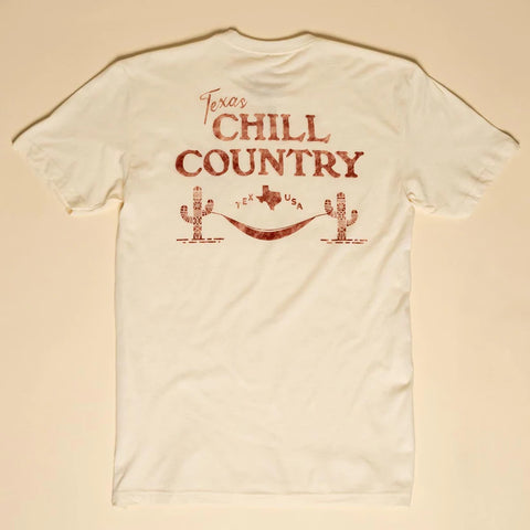 Texas Chill Country T-shirt- Vintage White